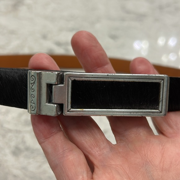 Brighton Skinny Ponyhair Leather Belt - Picture 3 of 5